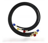 R410A AC Charging Hose Set 1/4'' SAE 800 PSI for HVAC Air Condition Refrigerant Hoses R134A R12 R22 R502 Air Condition