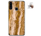 Tumundosmartphone Funda Gel Tpu para Samsung Galaxy A20s diseño Mármol 10 Dibujos