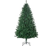 HOMCOM Árbol de Navidad 180cm Artificial Árboles Decoración Navideña con 1000 Ramas Soporte Metal