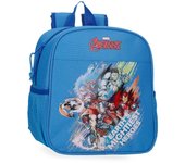 Marvel Los Vengadores Mochila Escolar Poliéster Avengers Heroes Azul