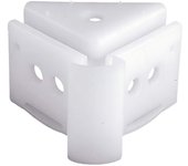 SANCO STORE - RIEL CHYC Soporte Esquina Techo Para Riel P-909 Blanco
