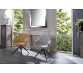 Gaia - Silla de Tela Dark Gris 2 piezas