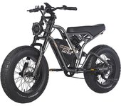 FAFREES F20 ULTRA Bicicleta Eléctrica, Motor de 750W, Batería de 48V 25Ah, Neumáticos Anchos de 20*5 pulgadas, Velocidad Máxima de 25km/h, Alcance de 80-100km, SHIMANO de 7 Velocidades, Frenos de Disco Mecánicos - Gris
