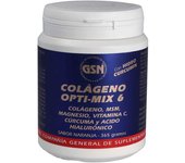 GSN COLÁGENO OPTI-MIX 6 365gr para la Salud óptima de Articulaciones, Huesos, Piel, Cabello y Uñas