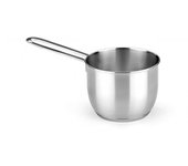 Bra - Pote Ancora, De 14 a 18 cm, Utensilio Cocina, Acero Inoxidable, Apto Inducción, Acabado Pulido Satinado, Ideal Calentar Líquidos