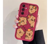 Cartoon Cute Capybara Cover Phone Case for Samsung Galaxy A55 A25 A14 A15 A24 A35 A22 A23 A32 A52s A53 A73 Soft TPU