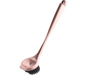 Mango Largo Plato Tazón para Lavado ollas con dispensador de líquidos Herramientas de cocina para El Hogar Juego de Platos para Platos (Tamaño: Pink)