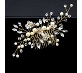 Handmade Pearl Crystal Leaf Tiara Headband For Ladies Wedding Jewelry Tiara Bridal Hair Ornament Wedding Hair Ornament