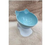 Non-Slip Double Cat Bowl Pet Water Food Feed Dog Bowls Pet Bowl With Inclination Stand Cats Feeder Feeding Bowl Kitten Supplies