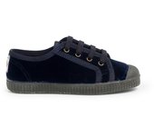 Pisamonas Zapatilla Terciopelo Con Cordones