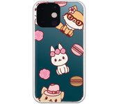 Funda compatible con iPhone 13 Mini - Patron Gatos