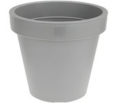 Plastiken Maceta Inyección Gris ø35cm Exterior Resistente Rayos Solares