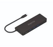 Approx Hub USB Type-C Negro - Alta Velocidad de Transferencia