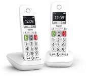 Gigaset E290 Duo Teléfono DECT/analógico Identificador de llamadas Blanco