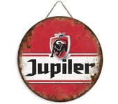 Vintage Round Beer Brand Wooden Sign Retro Wood Sign Poster Wall Art Hanging Board Decor for Bar Club Man Cave Home Fun Gift