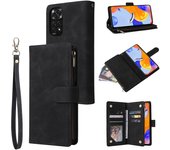Wallet Zipper Leather Case For Xiaomi Redmi 10 10A 10C 9 9A 9C 9T 8 8A 7A Note 12S 12 Pro 11S 11 Pro 10S 10 Pro 9 Pro 8 Pro 7