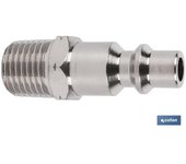 Conector aire rosca macho 3/8