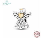 42 Style 925 Sterling Silver Golden Sunflower Charms Butterfly Beads Fit Original Pandora Bracelets DIY Gold Plated Fine Jewelry