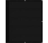 Pantalla de Balcón 100% poliéster Oxford Negro 120x700 cm