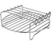 Estante para freidora de Aire-Estante de Doble Capa para pinchos, accesorios multiusos de Maple inoxydable para freidora