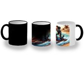MERCHANDMANIA TAZA MÁGICA deporte agua moto acuatica carrera playa magic mug