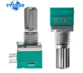 5PCS RK097NS 6Pin RK097 Potentiometer B100K B10K B50K B5K B20K 500K Shaft 15mm Audio Amplifier Sealing Potentiometers Kit