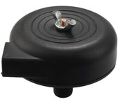 Pt 1/2, Male, Black Plastic Compressor Air Filter