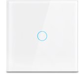 AC100-240 Touch Switch Power Led Panel Wall Light Switches Tempered Black White Crystal Glass 1/2/3 Gang Interruttore Switch
