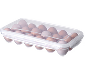 Egg Storage Box Fridge Preservation 18/10 Grids Egg Storage Box Transparent Egg Tray Containers Kitchen Refrigerator Organizer