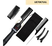 Dry And Wet Straight Hair Curling Copper Comb Bangs Straight Hair Electric Heating Curling Comb Hair Comb