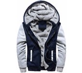 Chaqueta De Fleece Para Hombres Camuflaje Cremallera Y Capucha Abrigo Invernal Manga Larga Casual Streetwear