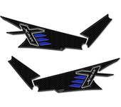 Pegatinas 3D de Resina Gel Boomerang Decoraciones y Protecciones para Motos compatibles con Yamaha Xmax 125-300 de 2023-Color Dorado