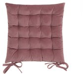 PLUSHOME COJÍN SILLA BURN OUT VELVET  40 X 7 X 40 CM,FUNDA: 100% POLIÉSTER. GRAMAJE FUNDA: 200 GR/M2. RELLENO: 100% FIBRA PP. 260 GR. LAZOS DE 30 CM.