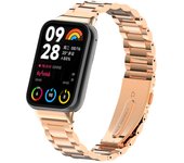 Suitable for Xiaomi band 8pro strap, solid stainless steel mesh folding magnetic clasp, universal MIBAND8 pro replacement strap