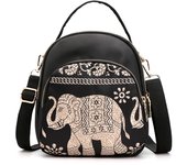 Mochila con estampado de moda para mujer, bolso cruzado de nailon de gran capacidad, multicapa, mochilas escolares, mochila de viaje impermeable