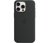 Funda de Silicona con MagSafe para iPhone 15 Pro Max Negra
