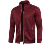 Chaqueta Casual Para Hombres Con Cierres De Cremallera Y Cuello Erguido Sudadera De Calle Exterior Abrigo De Manga Larga Ropa De Hombres M-4XL