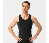 Camiseta sin mangas de compresión muscular para culturismo para hombre, camiseta sin mangas, Camiseta deportiva para hombre, Chaleco Ajustado para correr