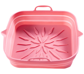 Reusable Liner For Air Fryer Foldable Silicone Tray Oven Baking Tray Clean Silicone Basket Airfryer Pizza Chicken Baking Tool
