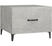 vidaXL Mesa de centro con patas de metal 50x50x40 cm Blanco, Negro, Roble Sonoma Mesita de Salón o Comedor o Auxiliar Mesa de Café Meuble Salón