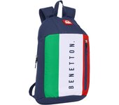 MINI MOCHILA CREMALLERA VERTICAL BENETTON "FLAG"