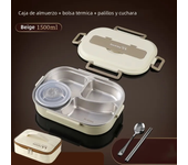 Caja de Almuerzo Aislada de Acero Inoxidable 304 Contenedor de Alimentos Portátil a Prueba de Fugas para Trabajadores de Oficina y Estudiantes