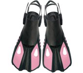 Aletas de snorkel ajustables, equipo de natación para adultos, portátiles, cómodas y antideslizantes.