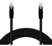 Ociodual Cable Ethernet Cat.6 de 1.0 M Cable de Red UTP AWG24 Negro 1Gbps 250MHz con Conector RJ45, Compatible con PC PS5 PS4 XBOX X/S TV BOX ROUTER Servidor NAS Cat.5 y Cat.5e