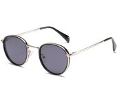 Gafas de sol Retro con montura metálica redonda para mujer, gafas de sol clásicas a la moda con protección Uv400 para exteriores, gafas de sol clásicas lentes hombre niña vasos Venta al por mayor