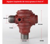 3 Port Copper Male Thread Check Valve Connector For Air Compressor For Tube Connecting Air Pressure Tank Compressor Piston Pump