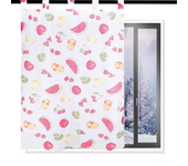 Cortina De Cocina - 100x220cm - Cortinas De Cocina Semitransparentes Estampadas, Cortinas Transparentes Para Cocina, Comedor, Marco De Puerta, 1 Pieza De Gasa Fina, Estilo SandíA 2025 Nuevo Caliente