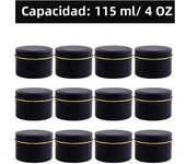 12 Pieces 8 OZ Candle Tins in Bulk DIY Candle Making Containers with Lids Metal Storage Tins for Candy and Gifts Party Supplies