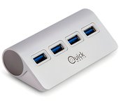 Quick Media Hub USB 4 Puertos Aluminio Premium Apple Style para Macbook