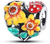 925 Sterling Silver Sunflower Sakura Clover Floral Plants Series Charm Beads Fit Original Bracelets DIY Jewelry Gifts